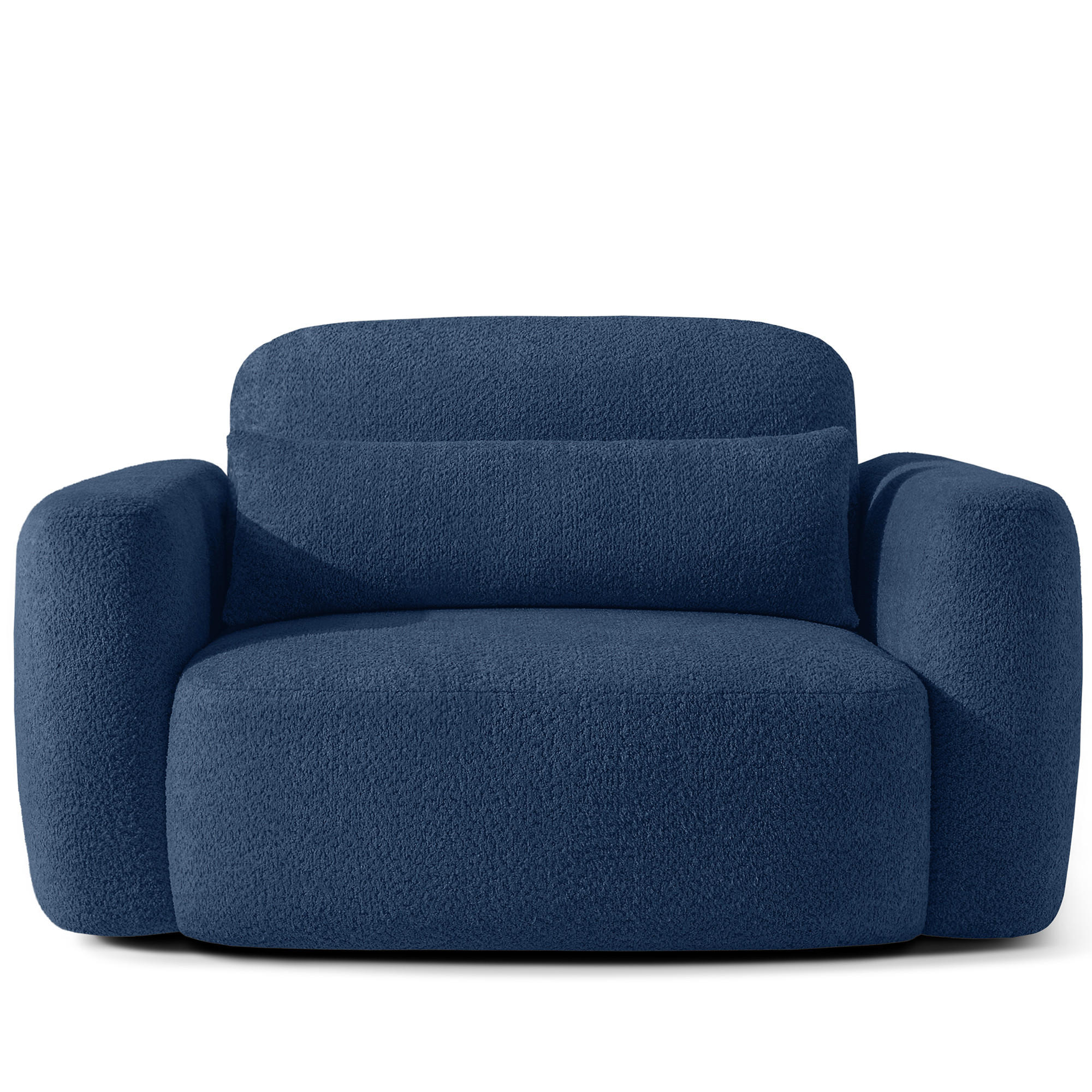 SESSEL ELOSA - Dunkelblau, Holz/Textil (145/85/115cm) - KONSIMO®