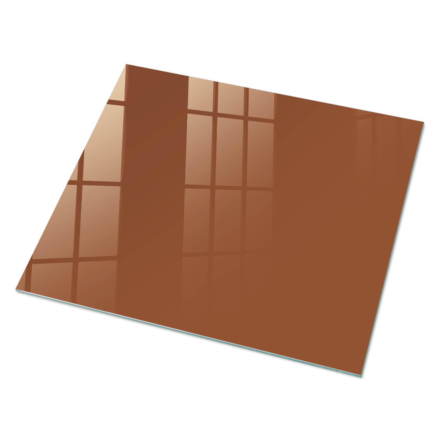 GLASPLATTE 80x60 cm – Dunkelorange - Grün, Glas (0.4/80/60cm) - ArtPrintCave