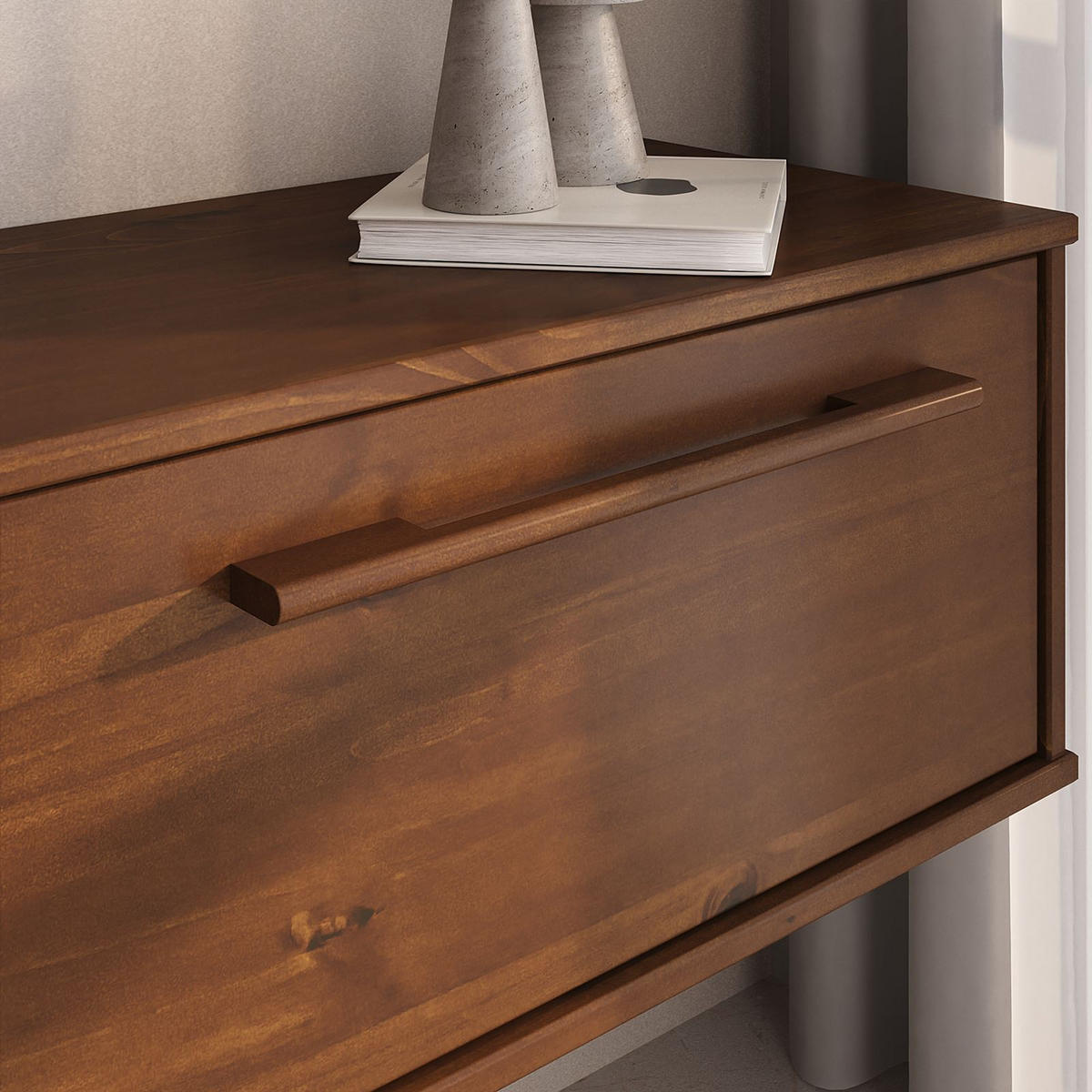 LOWBOARD TECCA Kastanie - Kastanienfarben, Holz (180/30/34cm) - IDIMEX