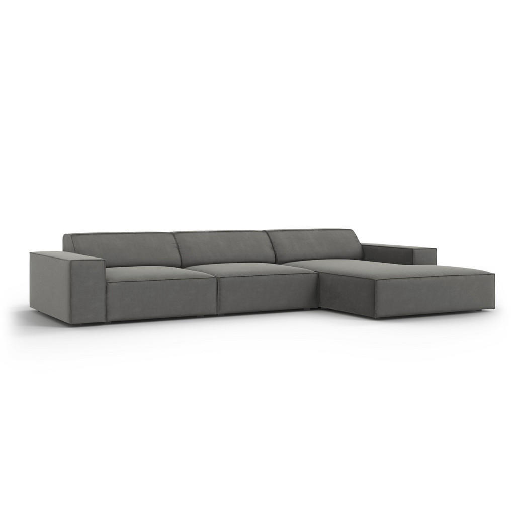 Thumbnail - Micadoni Ecksofa, Hellgrau, Textil, 4-Sitzer, L-Form, 284x166 cm, Hergestellt in Europa, Oeko-Tex®, Wohnzimmer, Sofas & ...