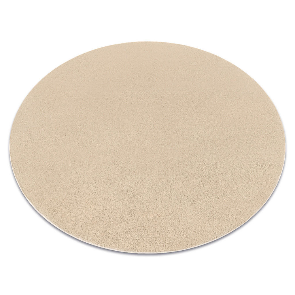 COVOR de spalat modern LINDO cerc bej, anti-alunecare, shaggy 80 cm