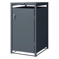 MÜLLTONNENBOX 1er Anthrazit - Anthrazit, Metall (80/116.3/68cm) - ML-DESIGN