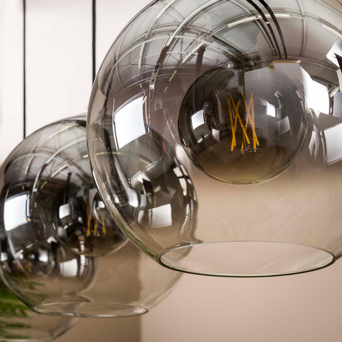 HÄNGELEUCHTE Bubble Braun 115/30/ 150 cm - Braun, Metall (115/30/150cm) - Hoyz Collection