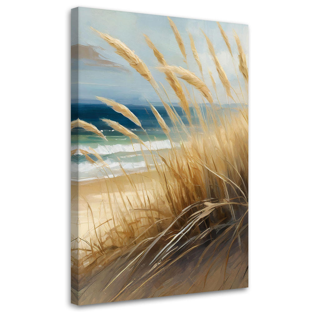 WANDBILD strand meeresdünen natur - Beige, Textil (40/60cm) - Feeby