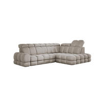 ECKSOFA TOLLO Solar-stoff L-form 302x217x105 cm cappuccino - Cappuccino, Holz/Textil (217/302cm) - DomoHome