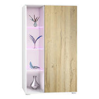 VITRINE Davos Eiche Natur - Eichefarben, Holzwerkstoff (71.5/134/35cm) - Vladon