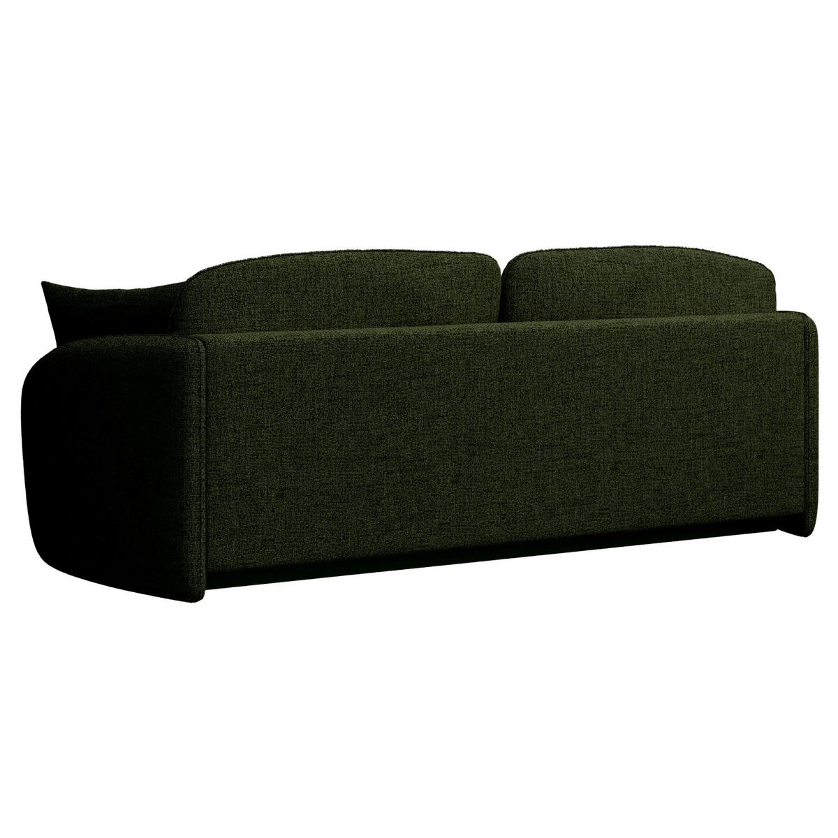 3-SITZER-SOFA Savoy Olivgrün mit Schlaffunktion - Schwarz/Olivgrün, Kunststoff/Textil (254/96/105cm) - Selsey