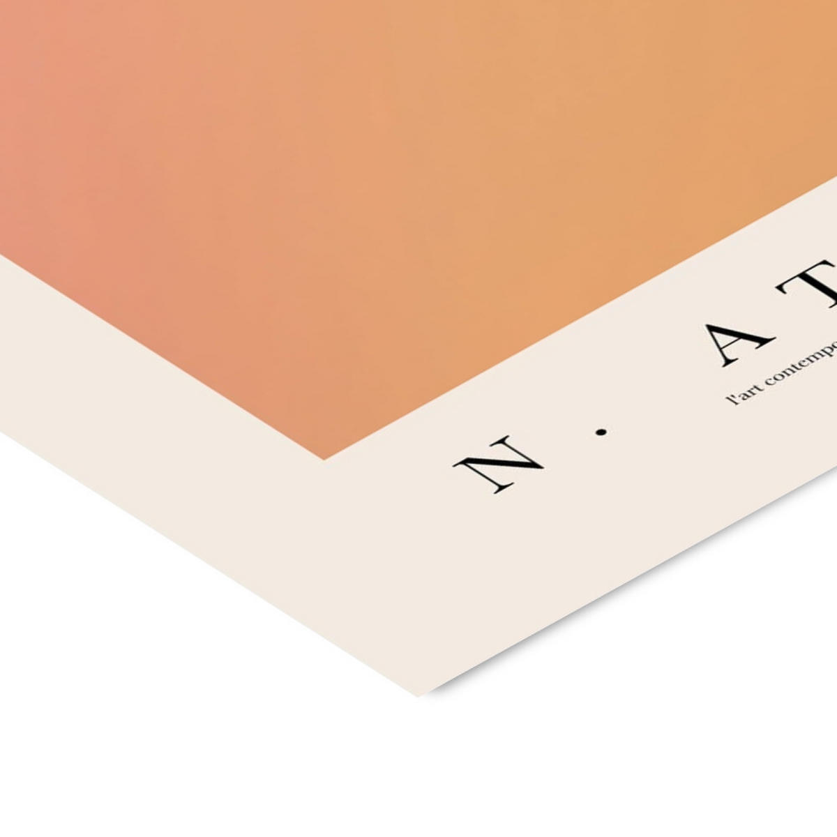POSTER mit Rahmen Poster & Frame - Collection - N. Atelier | Poster & Frame 002 - Eichefarben/Orange, Holz/Papier (50/70cm) - Poster&Frame