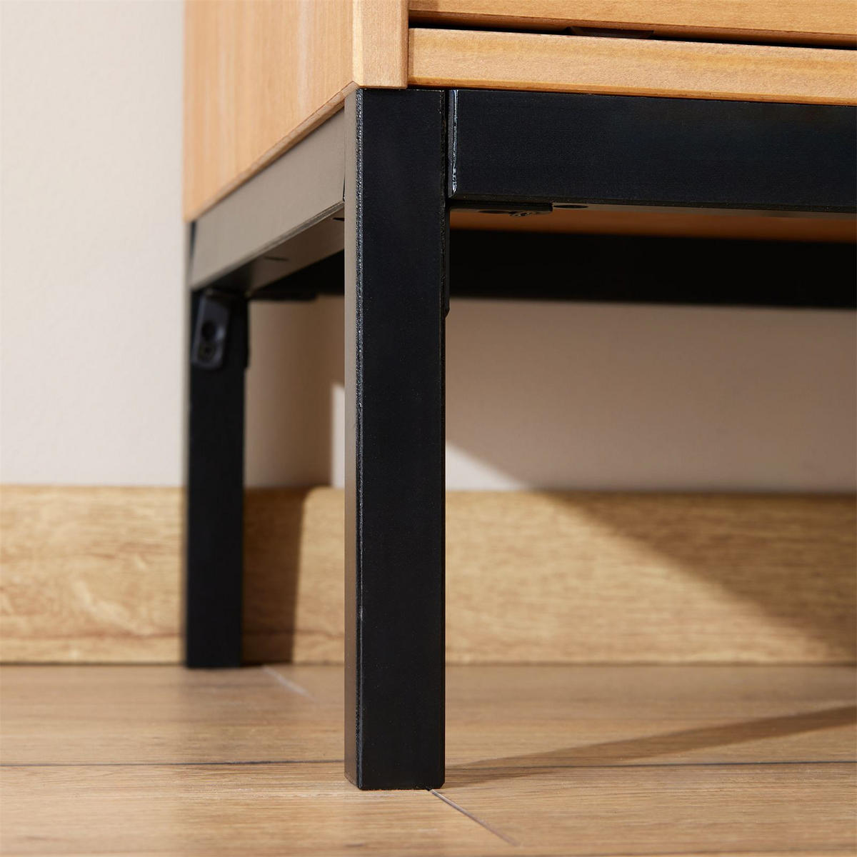 LOWBOARD SELMA - Hellbraun, Holz (145/47/47cm) - IDIMEX