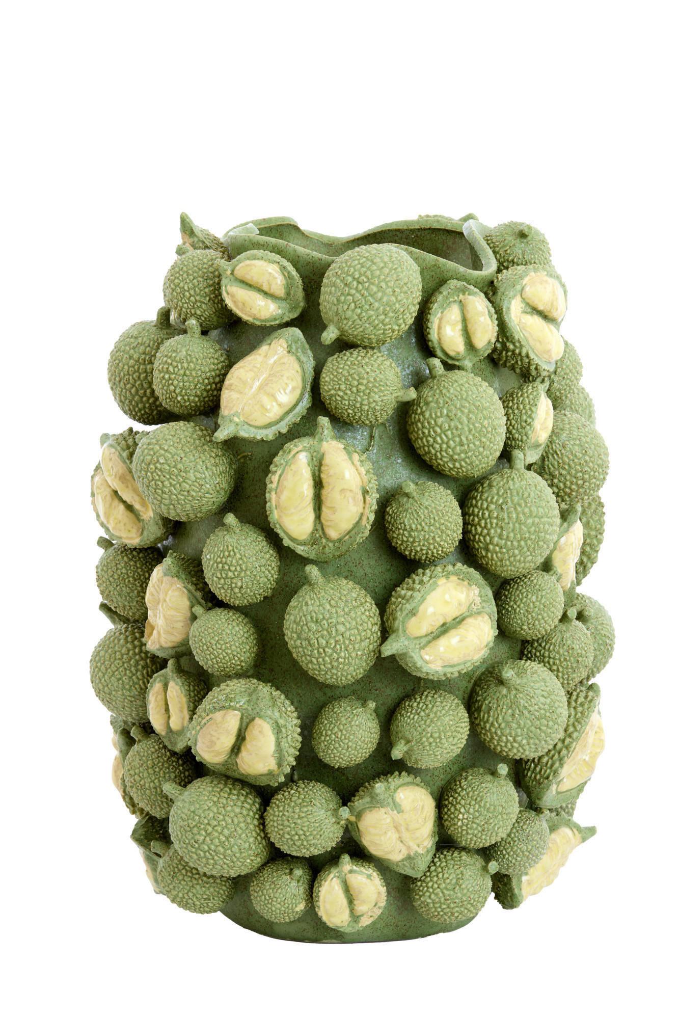 VASE Lanika Grün Ø35,5/45 cm - Grün, Keramik (45cm) - Light & Living