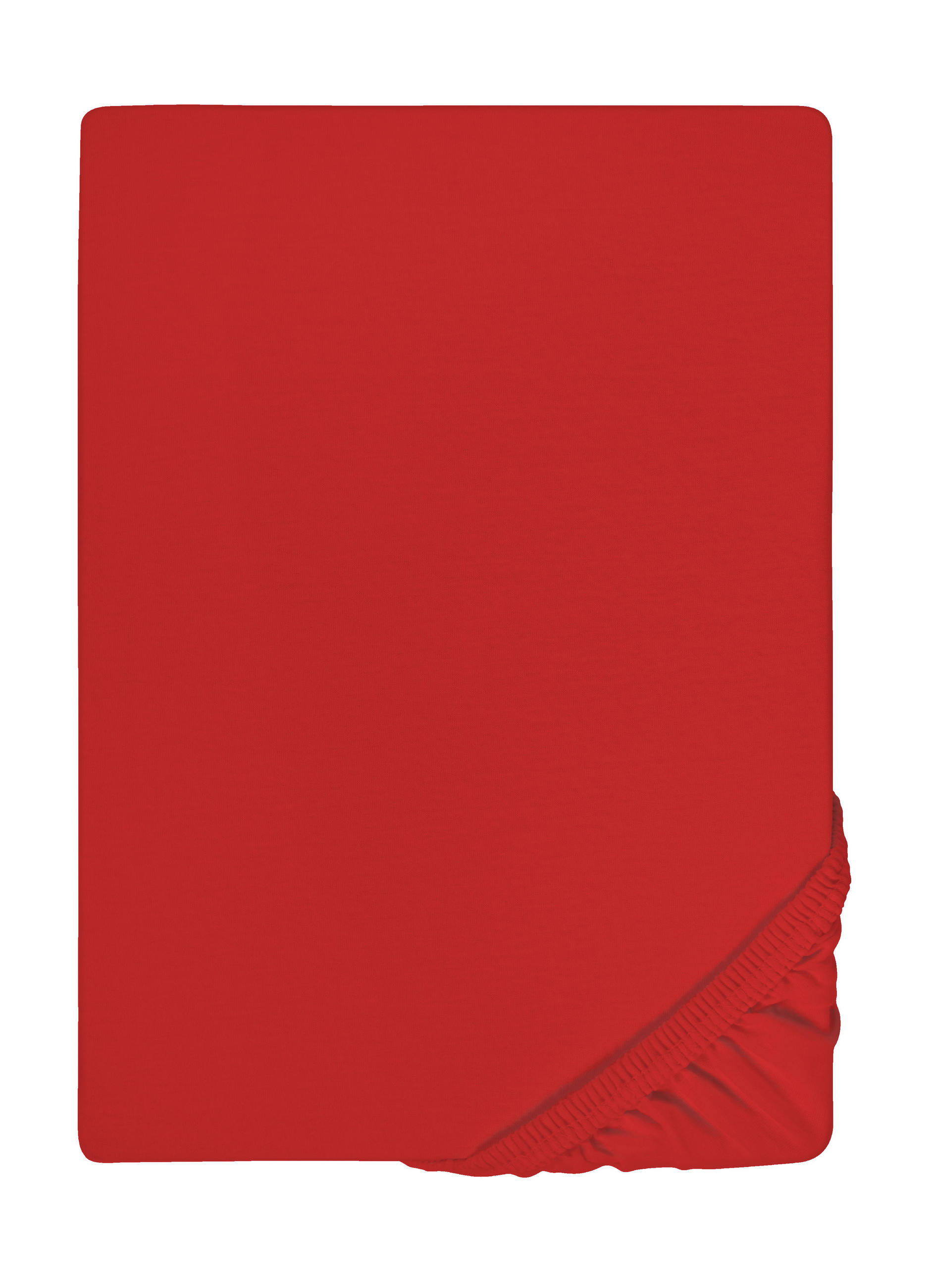 biberna Spannbetttuch Rot 100x200 cm