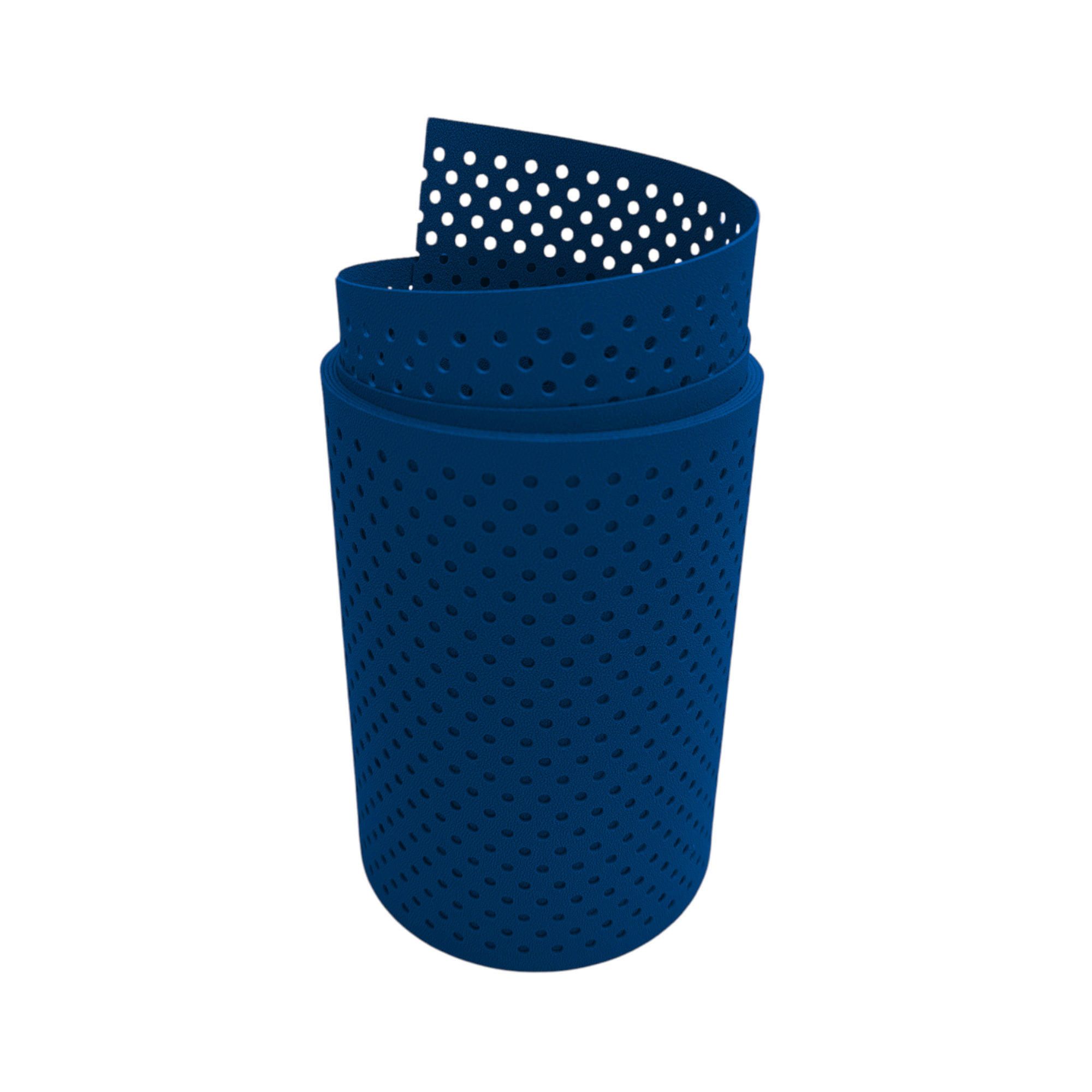 SICHTSCHUTZSTREIFEN PP Premium Gelocht 15 Prozent Streifen Enzianblau 2,55m - Blau, Kunststoff (255/19cm) - ZAUN|ZU