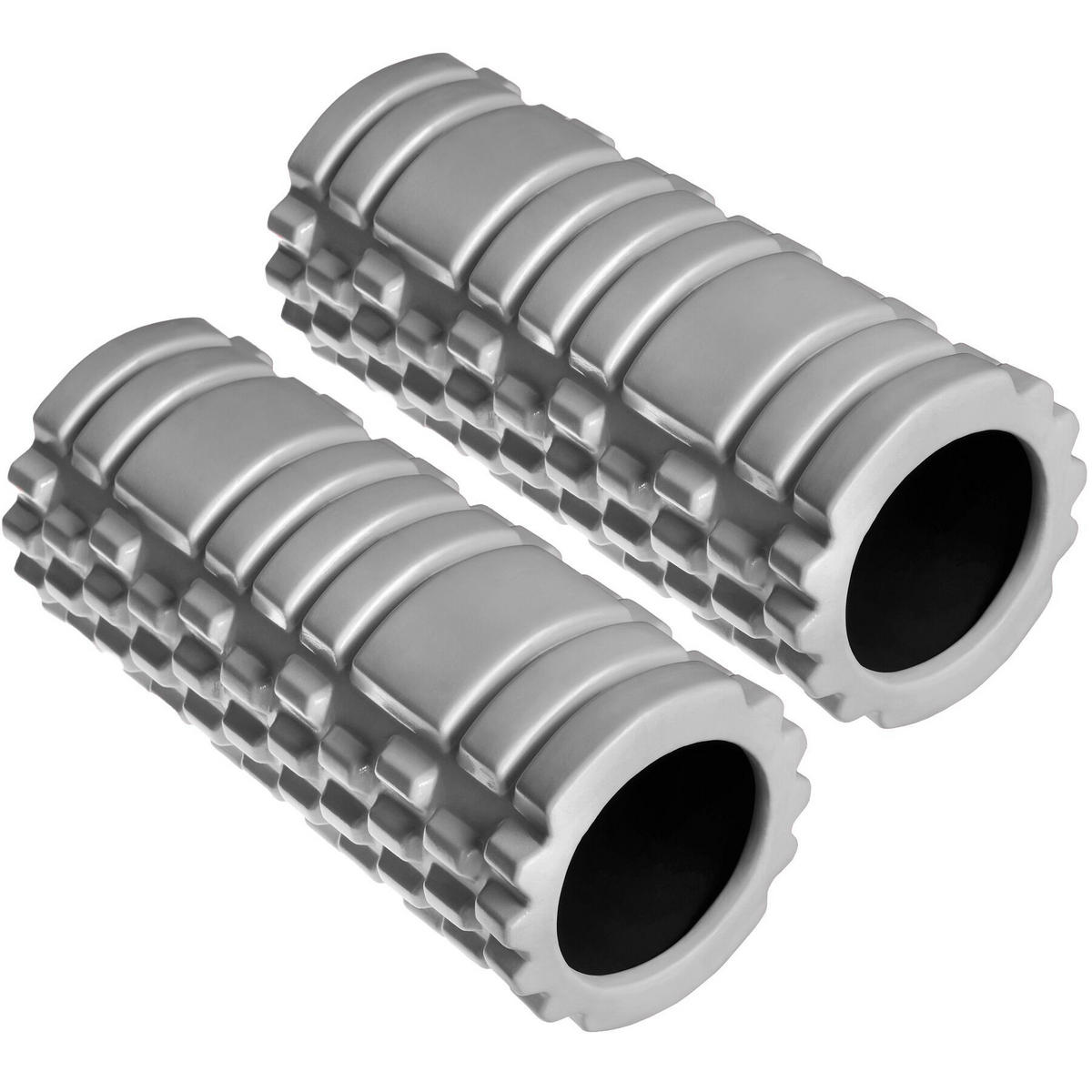 FASZIENROLLE ,leichte Reinigung, 335 x 145 mm,grau - Grau, Kunststoff (14.5/14.5/33.5cm) - tectake