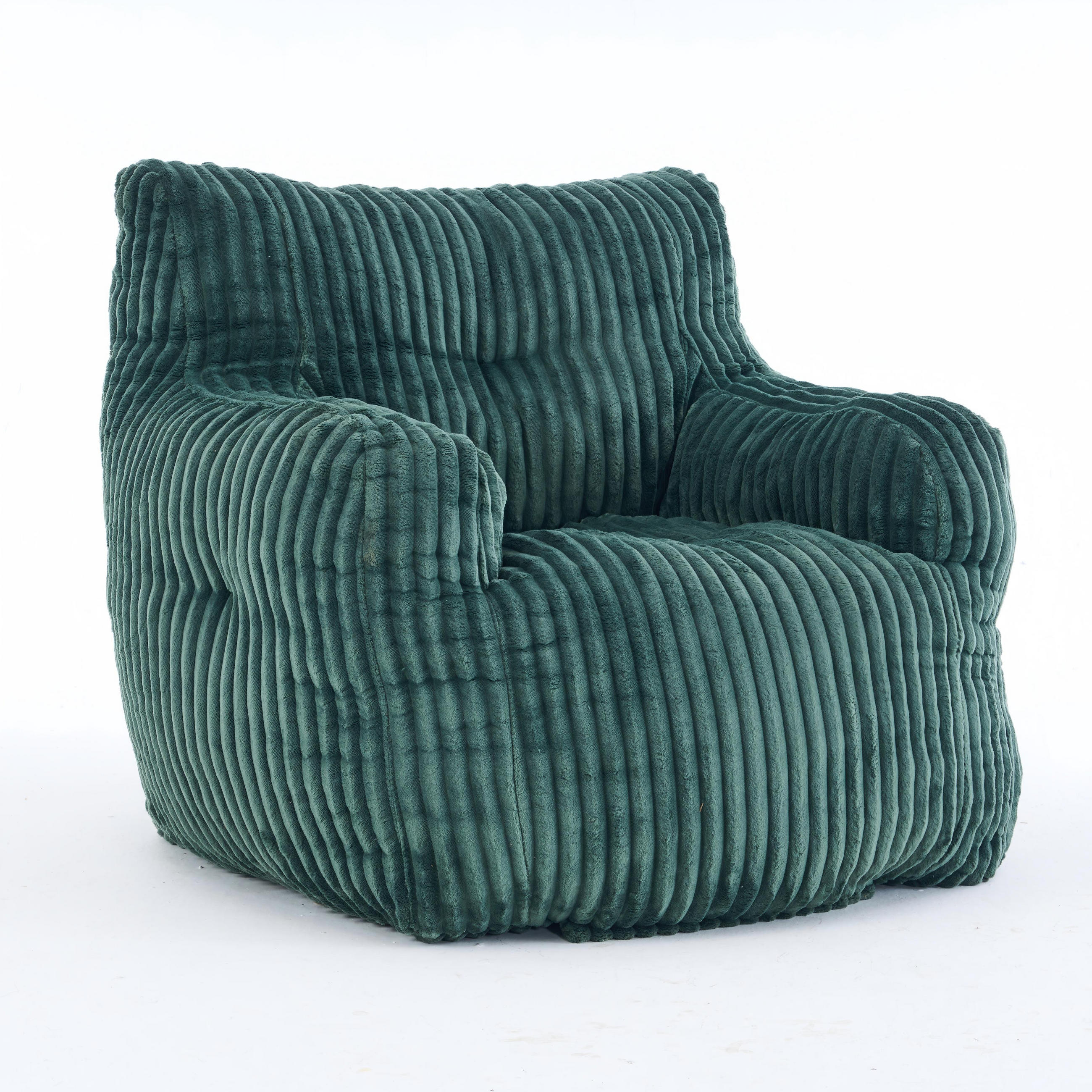 SITZSACK Cord Grün - Grün, Textil (100/70/94cm) - WISHDOR