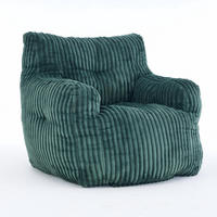 SITZSACK Cord Grün - Grün, Textil (100/70/94cm) - WISHDOR