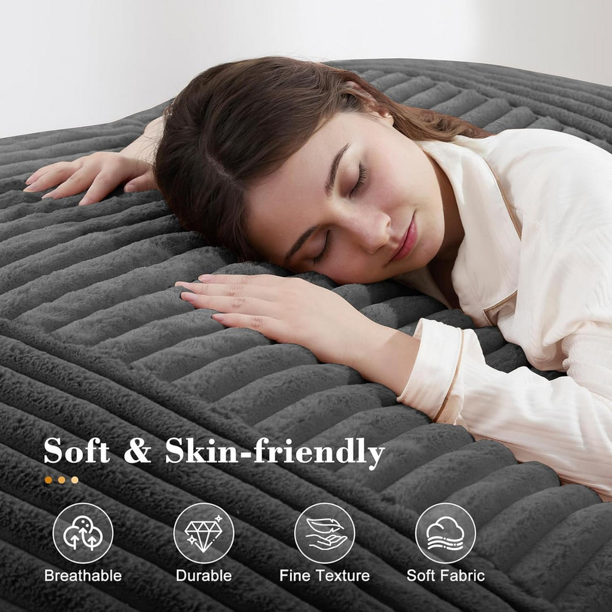 SITZSACK Bodensofa Stoff 180x125cm Grau Verwandelbar Bequem - Dunkelgrau, Textil (125/26/180cm) - Raelunyi