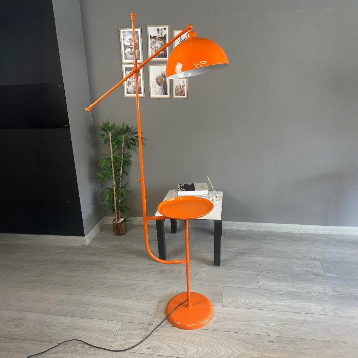 STEHLAMPE Raxon 165 Cm - Orange, Metall (30/30/165cm) - Bamyum