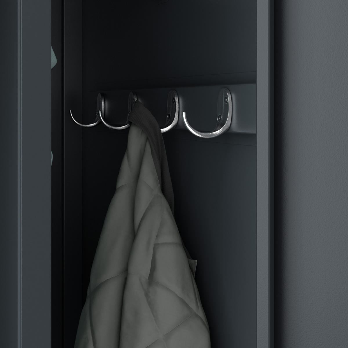 METALL-ARBEITSSCHRANK KACPER D600 - Anthrazit, Metall (80/180/60cm)