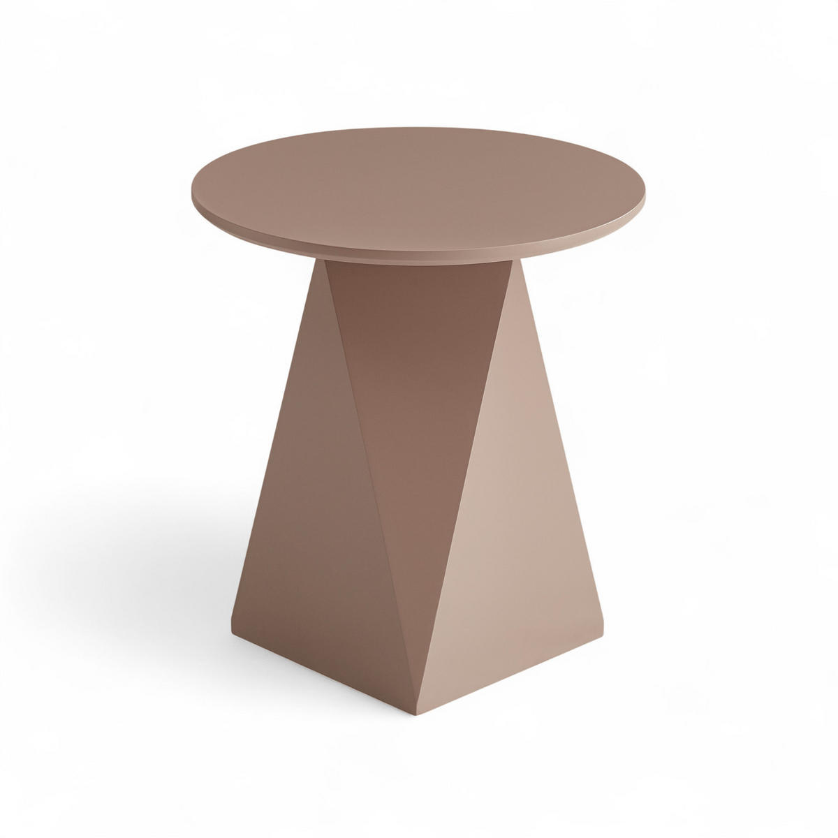COUCHTISCHE 2er Set Mocha Mousse - Pink/Rotbraun, Holzwerkstoff (80/80/50cm) - Furnhouse