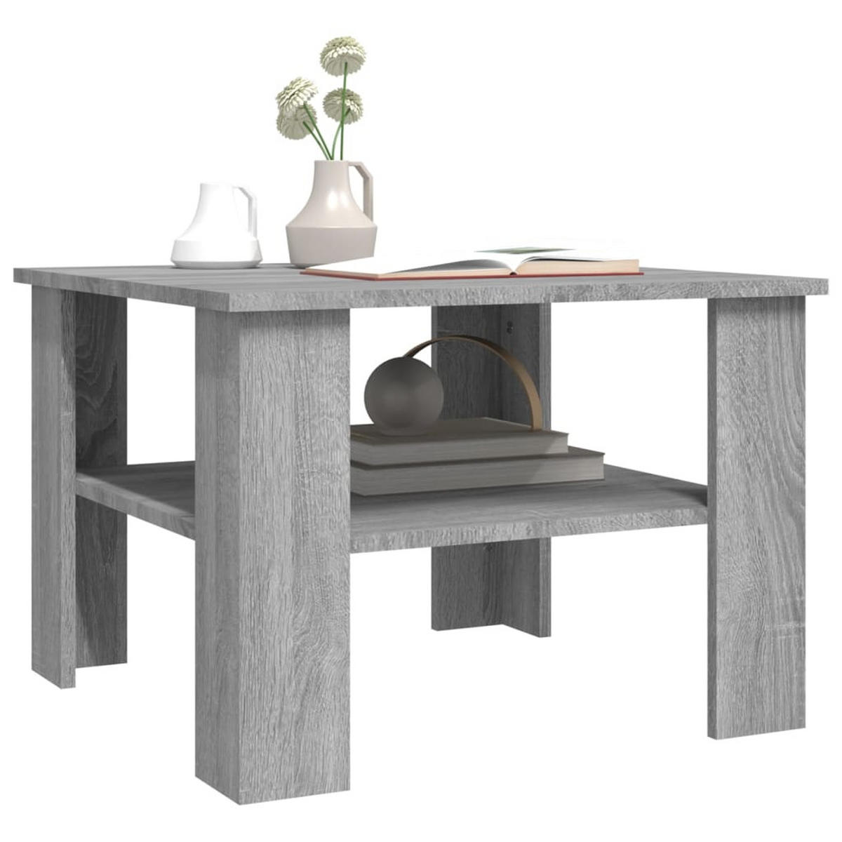 COUCHTISCH Grau Sonoma 60x60x42 cm Holzwerkstoff - Grau, Holzwerkstoff (60/60/42cm) - furnicato