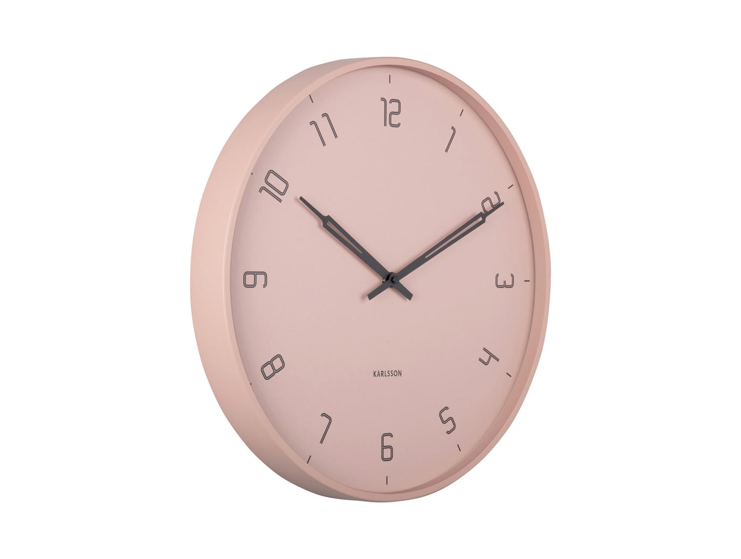 WANDUHR Stark Ø40 cm - Pink, Metall (40/40/4.5cm) - Karlsson