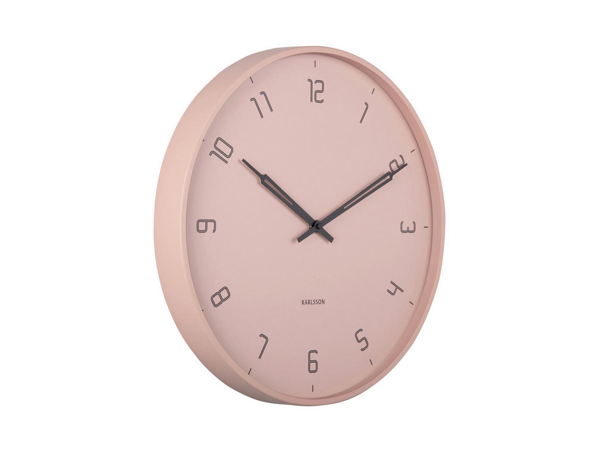 WANDUHR Stark Ø40 cm - Pink, Metall (40/40/4.5cm) - Karlsson