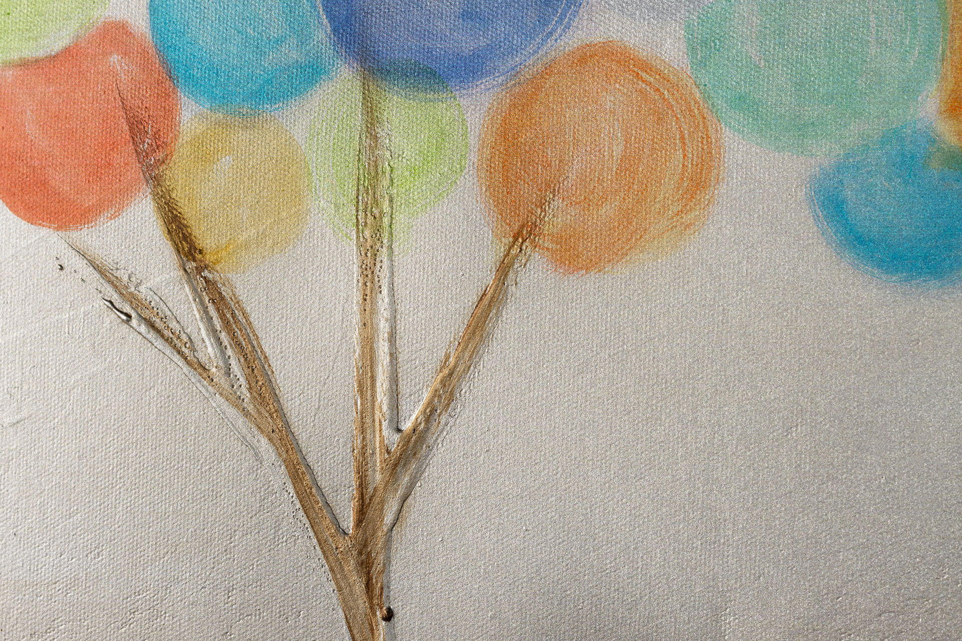 ÖLGEMÄLDE 150/50 cm - Multicolor/Weiß, Holz/Textil (2/50cm) - KUNSTLOFT