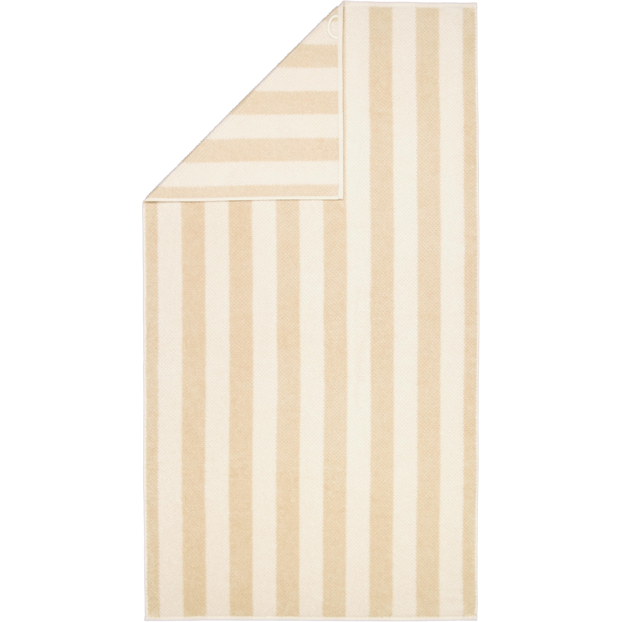 HANDTÜCHER PURE STRIPES 6502 BEIGE - 33 - Beige, Textil (80/150cm) - Cawoe