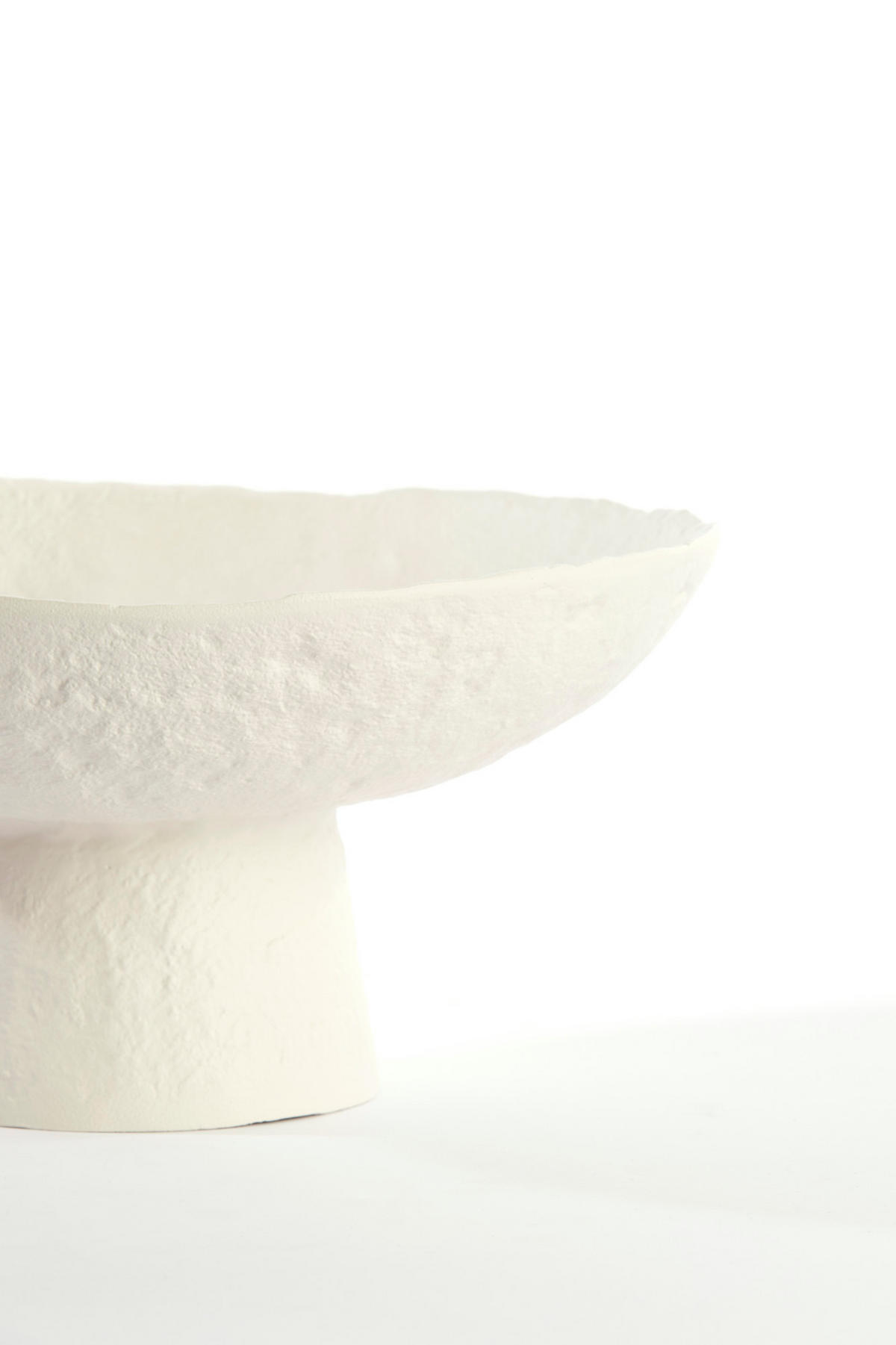 SCHALE Ota Weiß Ø31/15,5 cm - Weiß, Metall (31/15.5cm) - Light & Living