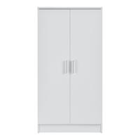 SCHUHSCHRANK Notribontaa - Weiß, Holzwerkstoff (55/108/35cm) - [en.casa]