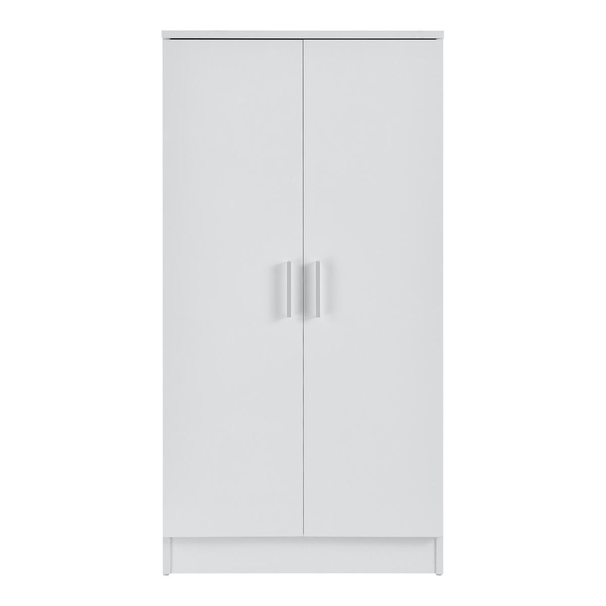 SCHUHSCHRANK Notribontaa - Weiß, Holzwerkstoff (55/108/35cm) - [en.casa]