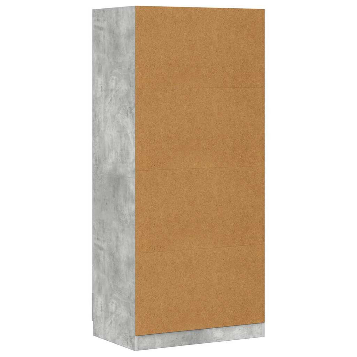 DREHTÜRENSCHRANK Duty 80/52/180 cm - Grau, Holzwerkstoff (80/180/52cm) - Nettlife