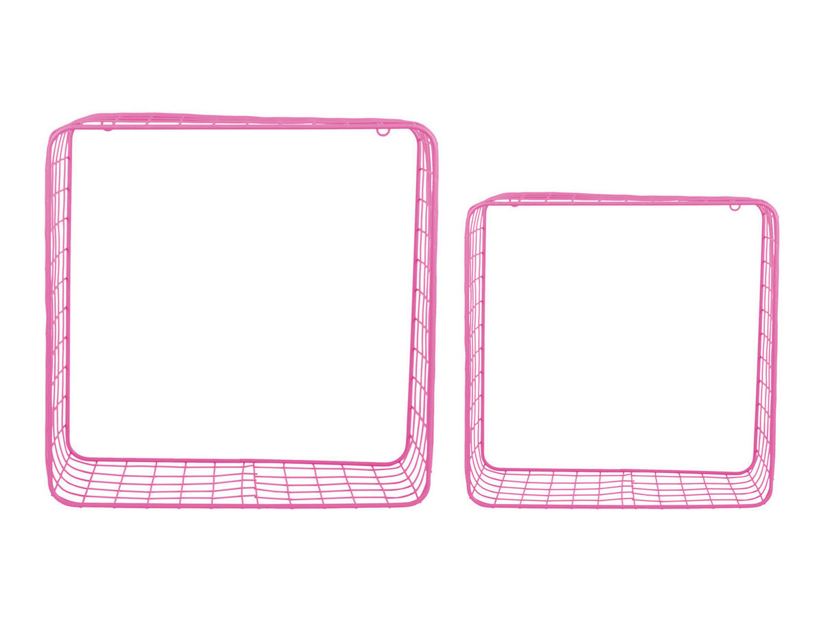 WANDREGAL Reja 35/15/35 cm - Pink, Metall (15/35/35cm) - Present Time
