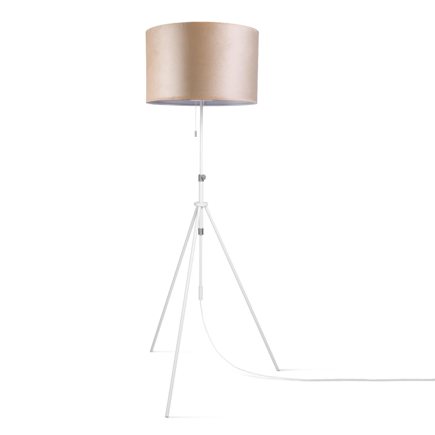 STEHLEUCHTE Naomi Fl - Beige, Metall (52.7/52.7/176.5cm) - Paco Home