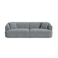 MODULARES-SOFA Campi aus Cord dunkelgrau 4 Sitzplätze - Dunkelgrau, Textil (90/70/255cm) - Cosmopolitan Design