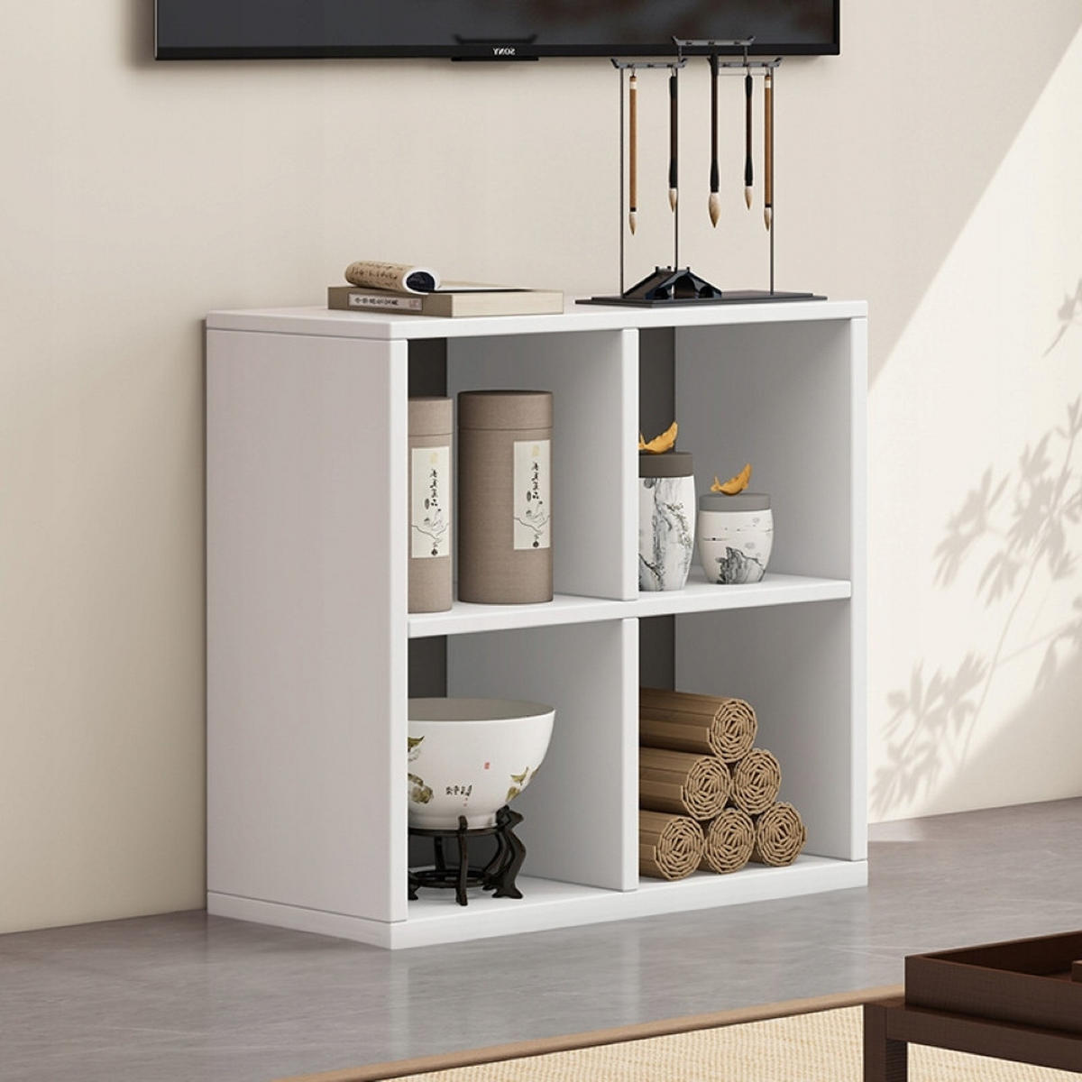 REGAL, weiß 60/30/60 cm - Weiß, Holzwerkstoff (60/60/30cm)