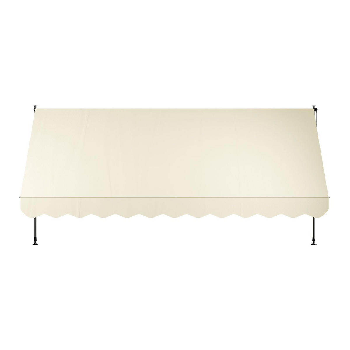 KLEMMMARKISE Kapstadt beige 400x120 cm - Beige, Textil (400/200/120cm) - Juskys