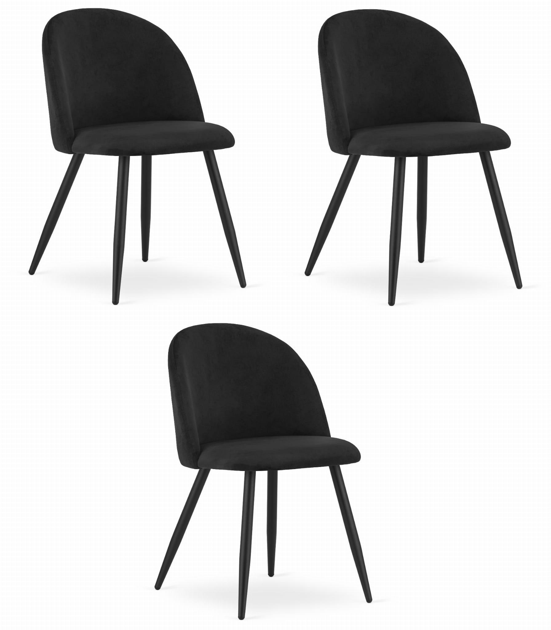 Valora Esszimmerstuhl Schwarz 46x76.5x42.5 cm
