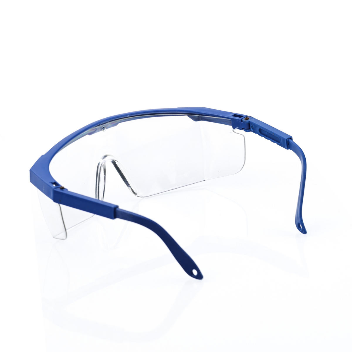 SCHUTZBRILLE Universal - klar, Polycarbonat, UV-Schutz, ultraleicht, EN166, Stoßfest S, 3-stufig verstellbare Bügel, TPR-Auflagen - Multicolor, Kunststoff/Metall