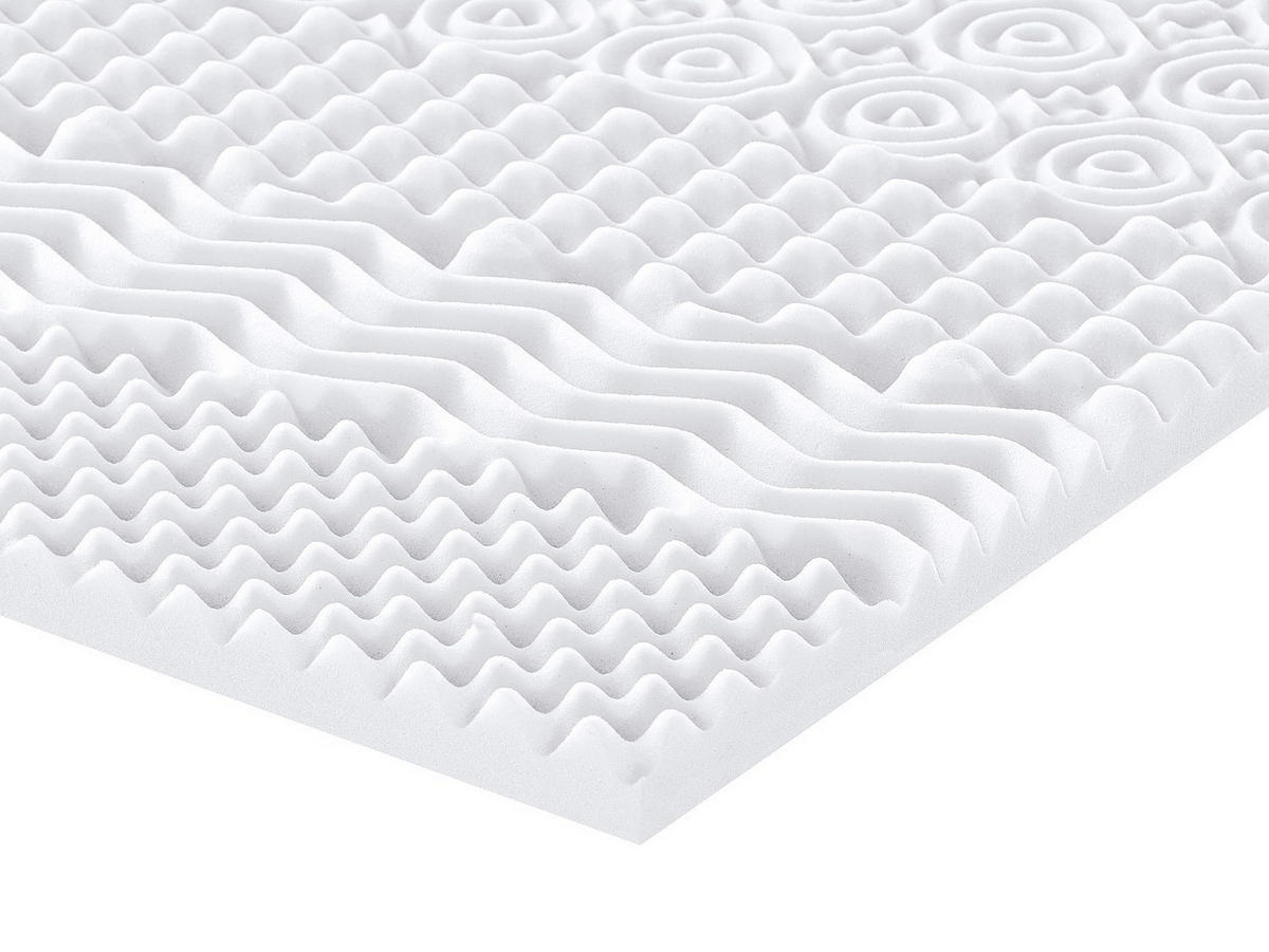 TOPPER - 2 Personen - plastik - weiß Artissa - Weiß, Kunststoff (160/200cm) - Vente-Unique