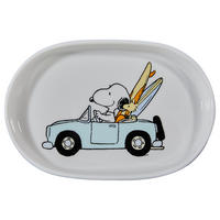 DEKOTELLER Peanuts Snoopy im Cabriot - Weiß, Keramik (2cm) - Butlers