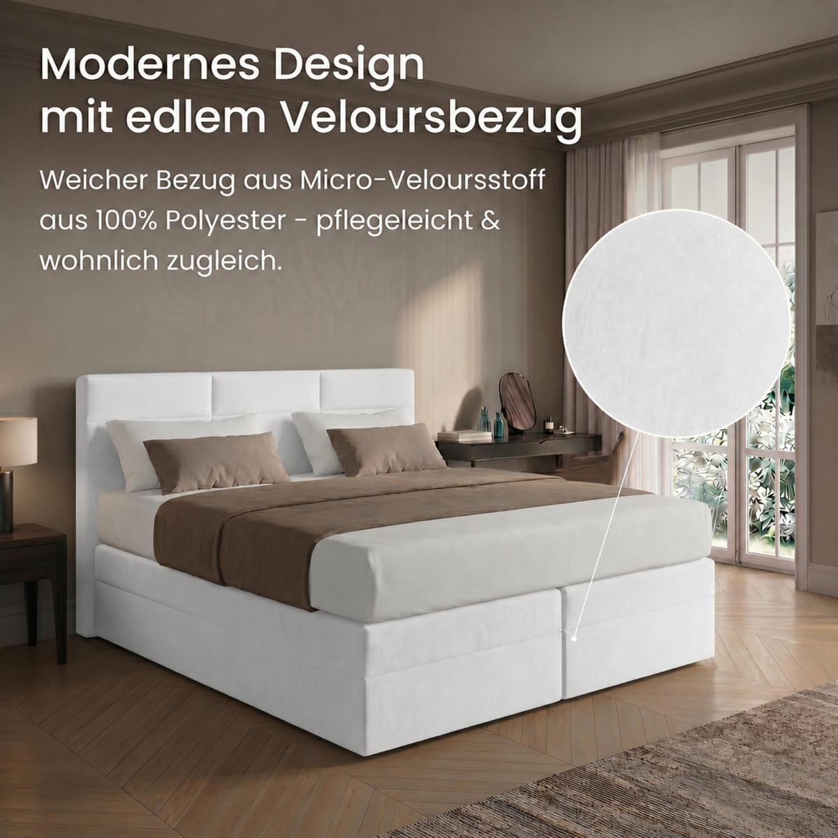 BOXBETT H2 Matratze 180x200 cm Weiß - Weiß, Textil (180/200cm) - Home Collective