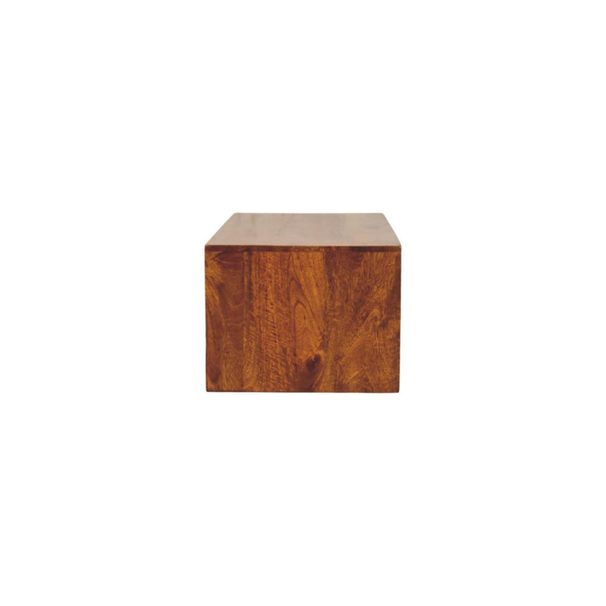 MEDIÁLNA jednotka s kostanovou povrchovou úpravou, 2 zásuvky, 1 otvorená polica, hnedá - hnedá, drevo (88/24/32cm) - Artisan Furniture