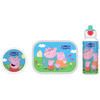 LUNCHSET Campus Peppa Pig 3er Set - Pink/Multicolor, Kunststoff (1/1/1cm) - Mepal