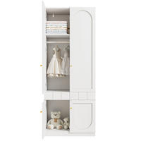 KLEIDERSCHRANK 80/200/50 cm Weiß aus MDF mit Schubladen - Weiß, Holzwerkstoff (50/200/80cm) - OKMYHOME