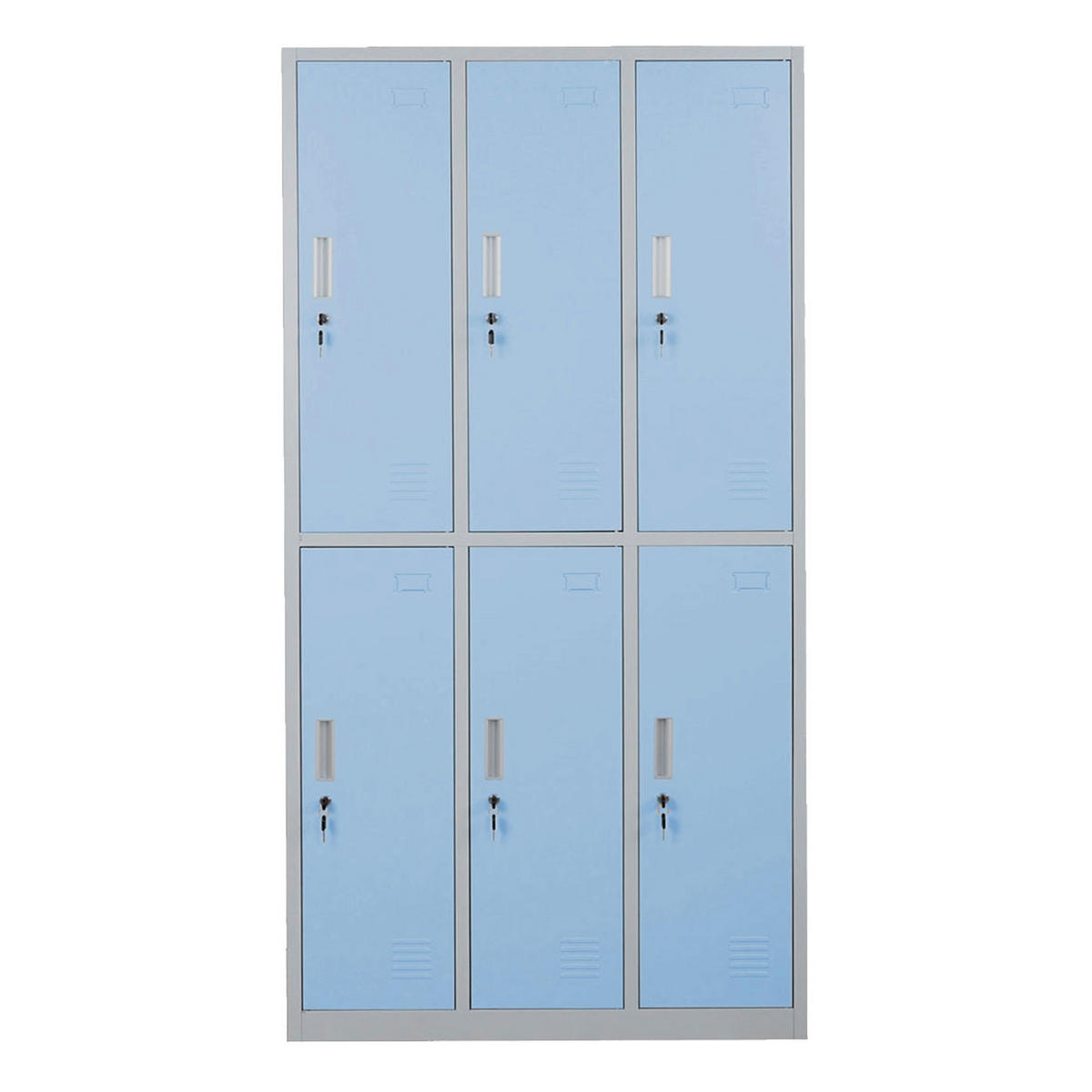 SCHLIESSFACH Blau - Blau, Metall (90/180/50cm) - MCW