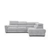ECKSOFA CALVERA 5-Sitzer, hellgrau - Hellgrau, Holzwerkstoff/Textil (298/239cm) - Courtois Laville