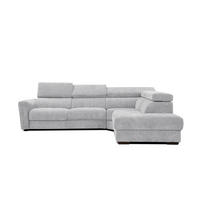ECKSOFA CALVERA 5-Sitzer, hellgrau - Hellgrau, Holzwerkstoff/Textil (298/239cm) - Courtois Laville
