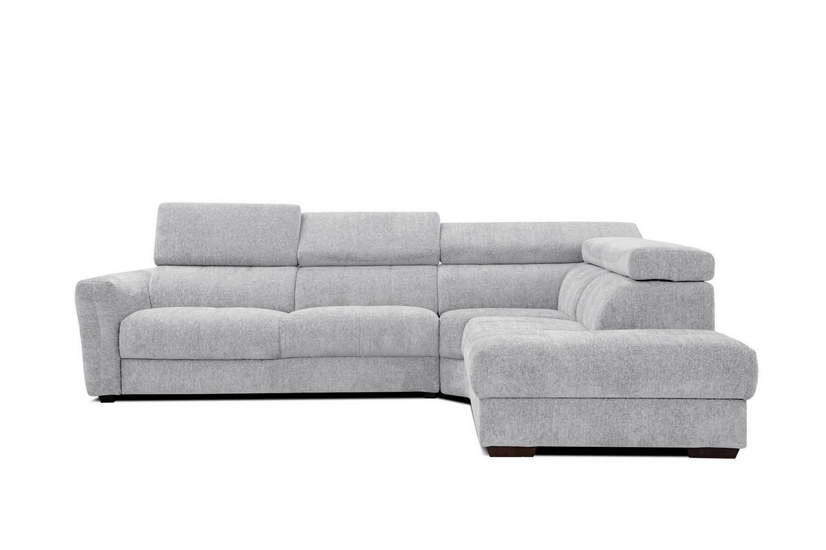 ECKSOFA CALVERA 5-Sitzer, hellgrau - Hellgrau, Holzwerkstoff/Textil (298/239cm) - Courtois Laville