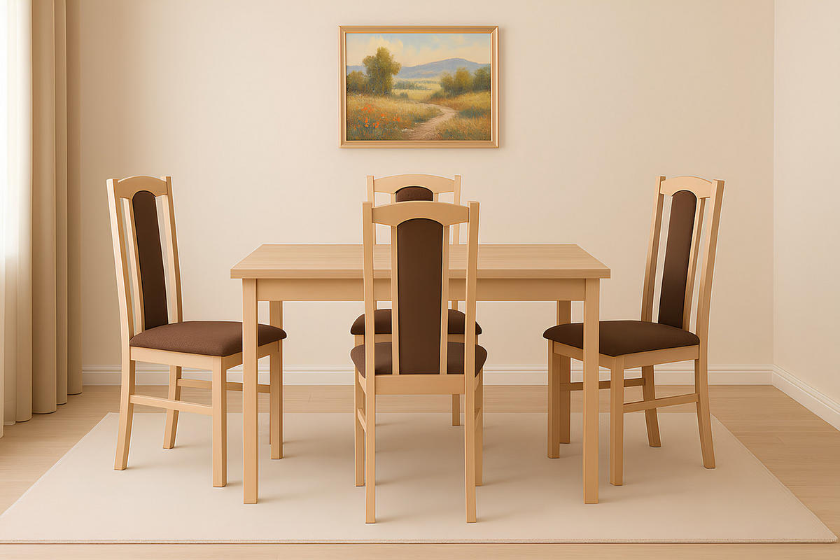 ESSZIMMERSTUHL - 2er-Set Bos 7 sonoma soro 28 - Braun/Sonoma Eiche, Holz (43/95/40cm) - Leaf Design